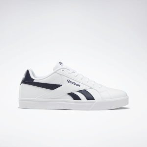 Adidasy Damskie Reebok Royal Complete 3.0 Low Białe/Granatowe PL 14PEJAB